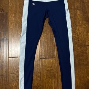 Stylish Navy and Baby Blur/White Leggings